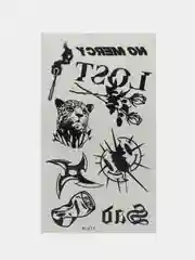 Коралловый временная переводная татуировка 10,5 х 6 см