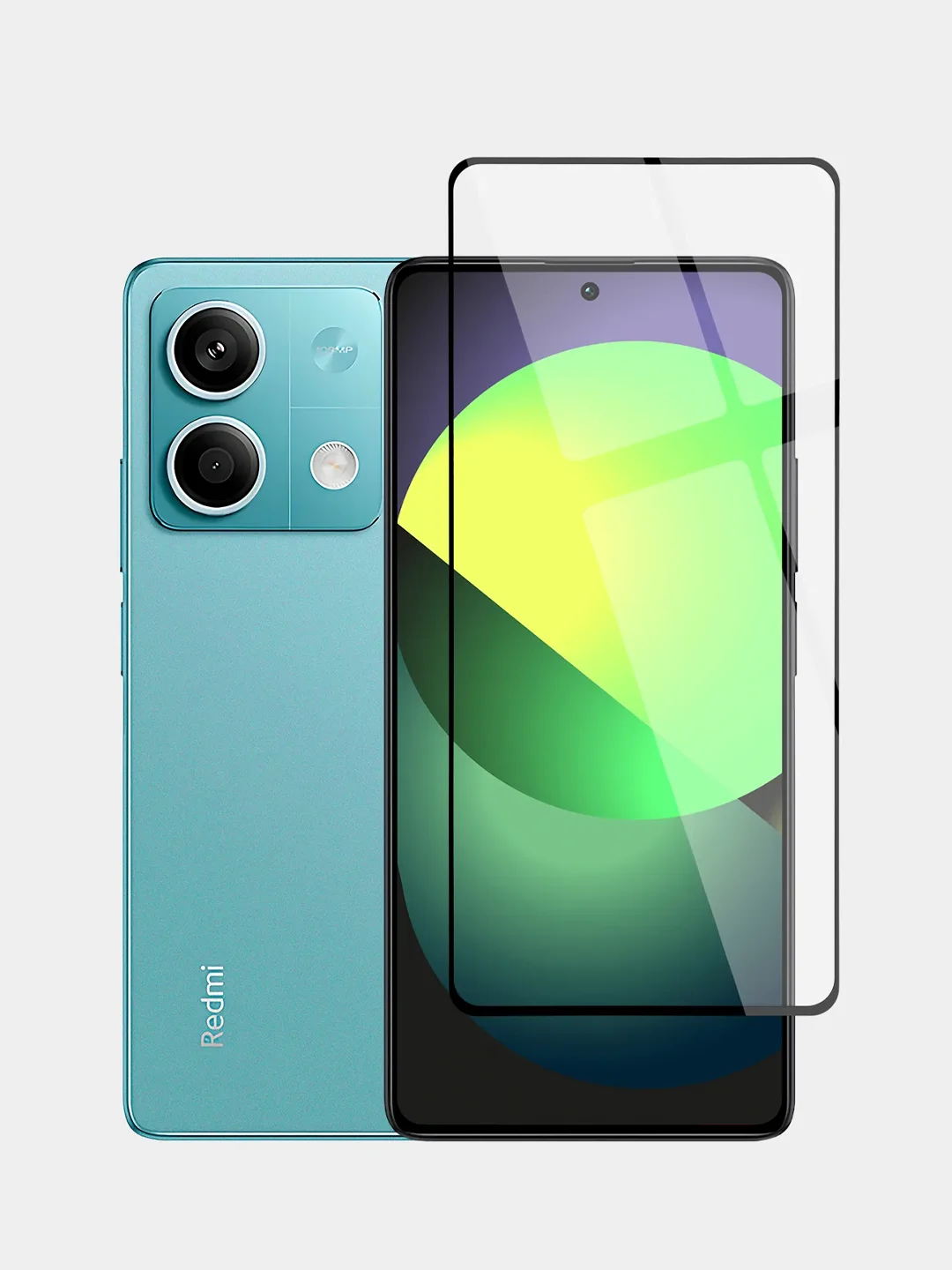 Прозрачный стекло для POCO X6 Xiaomi Redmi Note 13, Pro 5G, 13R Pro защитное BROSCORP антишпион рамка