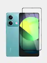 Прозрачный стекло для POCO X6 Xiaomi Redmi Note 13, Pro 5G, 13R Pro защитное BROSCORP антишпион рамка