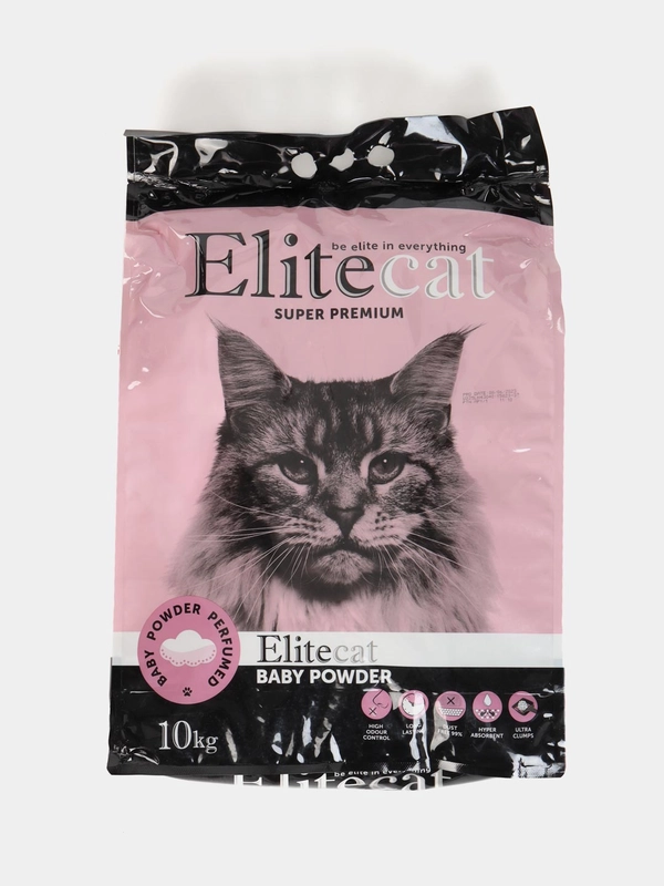 Наполнитель комкующийся с ароматом детской пудры Elitecat "Baby Powder", 11,4 л / 10 кг