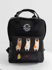 Черный школьный рюкзак с ручками, ранец, портфель