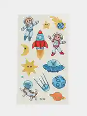Оранжевый переводная татуировка, 12*7 см