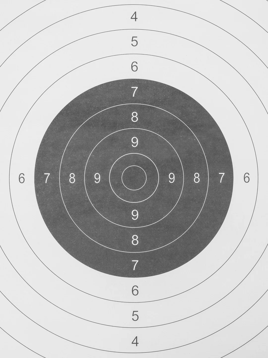 Мишень Remington №4 спортивная, черная, 50 х 50 см