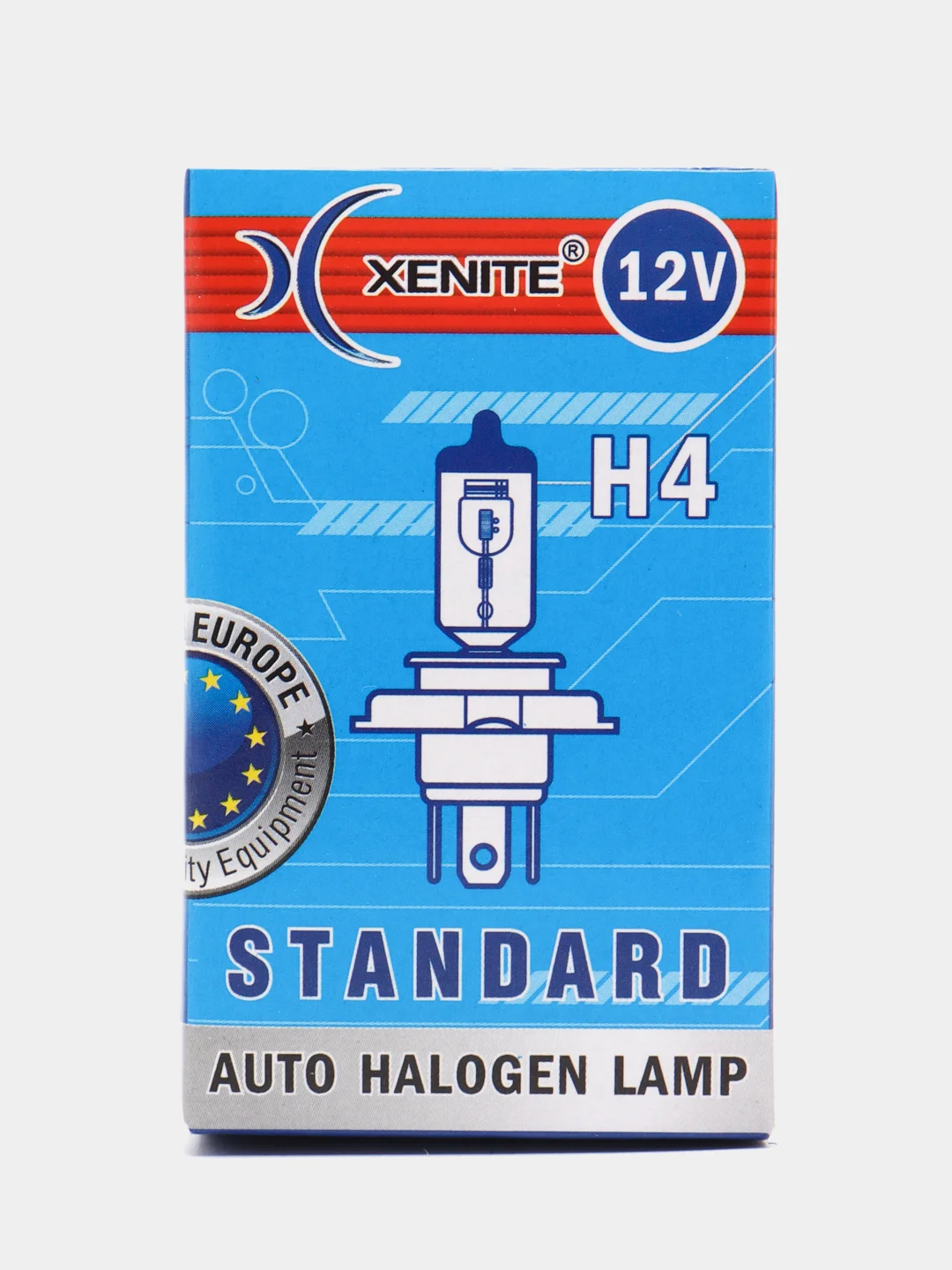 Лампа автомобильная галоген H4, H7, H19 Standart 12V Xenite