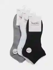 Разноцветный носки короткие, разные цвета, размер 37-41
