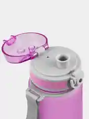 Спортивная бутылка для воды матовая тритановая, с ремешком и фильтр-ситечко Арктика