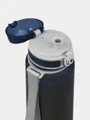 Спортивная бутылка для воды матовая тритановая, с ремешком и фильтр-ситечко Арктика