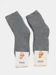 Серый носки утеплённые, детские, 2 штуки