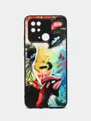 Разноцветный чехол с рисунком на Xiaomi Redmi 10C ( Сяоми Редми 10Ц)