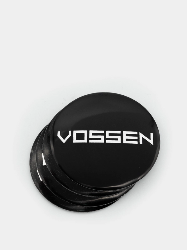 Наклейки на диски, колпаки VOSSEN , изогнутые, 4 штуки