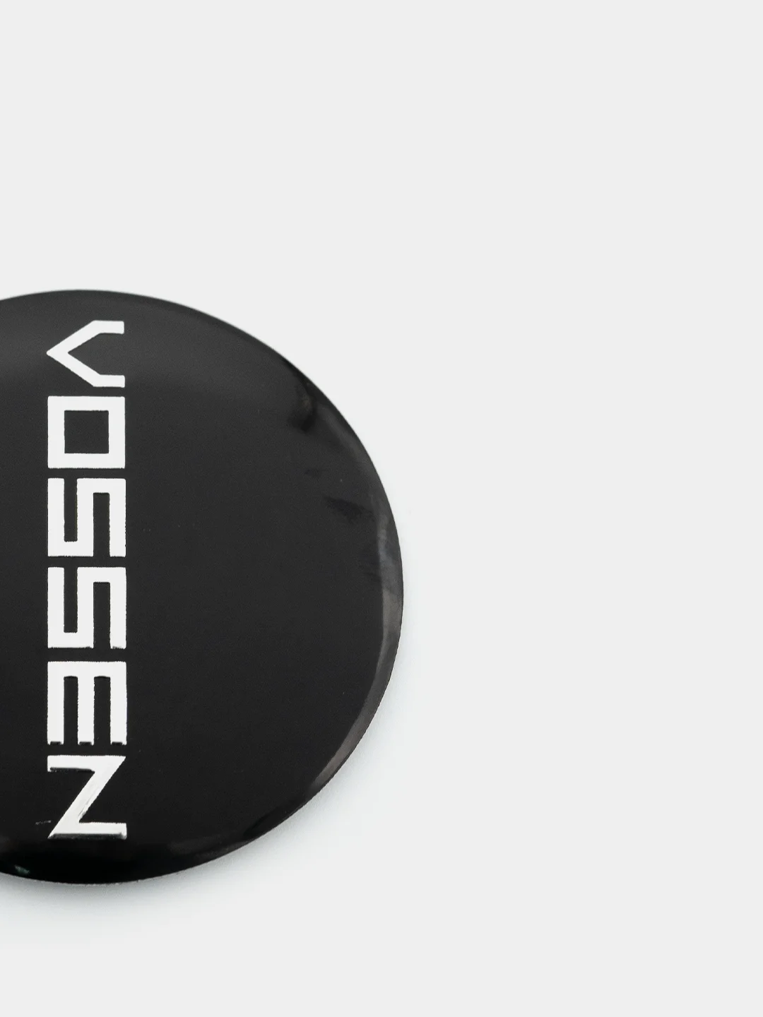Серебряный наклейки на диски, колпаки VOSSEN , изогнутые, 4 штуки