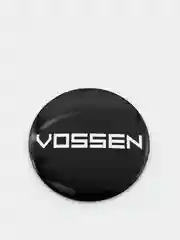 Серебряный наклейки на диски, колпаки VOSSEN , изогнутые, 4 штуки