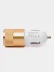 Золотой автомобильная зарядка Type C, USB, 3.1 А, в прикуриватель, быстрая зарядка