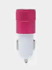 Красный автомобильная зарядка Type C, USB, 3.1 А, в прикуриватель, быстрая зарядка