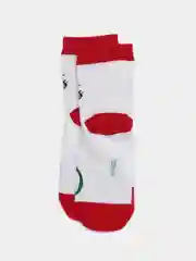 Белый носки новогодние, хлопковые, унисекс