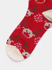 Алый носки новогодние, женские