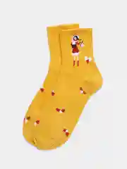 Горчичный носки новогодние