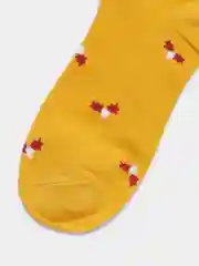 Горчичный носки новогодние