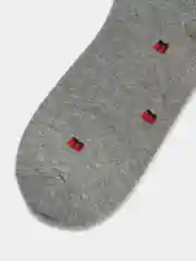 Серый меланж носки новогодние