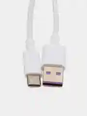 Белый кабель для быстрой зарядки телефона Type-C 5А