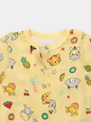 Лимонный боди для новорождённых