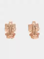 Бежевый серьги детские, ювелирные, из серебра