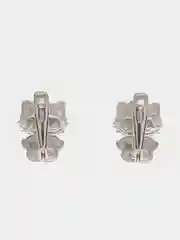 Белый серьги детские, ювелирные, из серебра