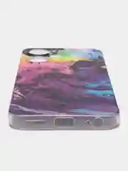 Пурпурный чехол на Infinix Hot 30 Play (Инфиникс Хот 30 Плей) прозрачный, с рисунком