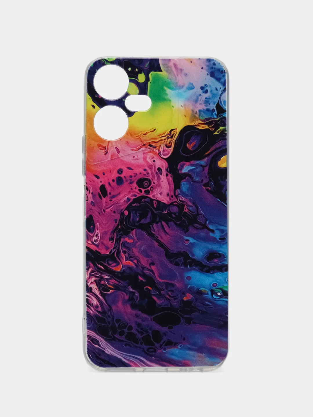 Пурпурный чехол на Tecno Pova Neo 3 (Текно Пова Нео 3), прозрачный, с рисунком, защита камеры