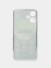 Угольный чехол на Tecno Pova Neo 3 (Текно Пова Нео 3), прозрачный, с рисунком, защита камеры