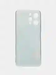 Светло-синий силиконовый чехол на Xiaomi Redmi 12 (Редми 12), прозрачный, с рисунком, защита камеры