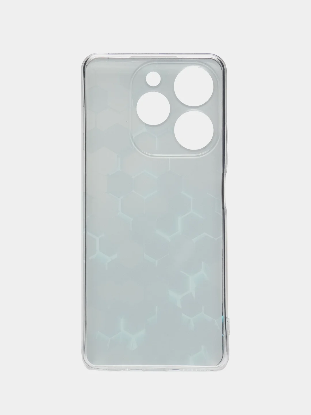 Бирюзовый чехол на Tecno Spark 10 Pro (Текно Спарк 10 Про), прозрачный, с рисунком, защита камеры
