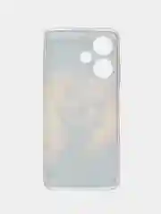 Индиго чехол на Infinix Hot 30i (Инфиникс Хот 30и) с рисунком, прозрачный