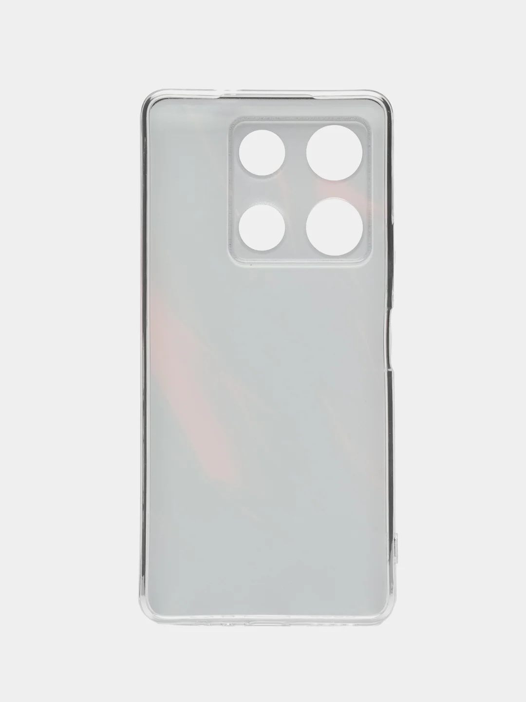 Красный чехол для Infinix Note 30 Pro (Инфиникс Нот 30 Про), прозрачный, с рисунком, защита камеры