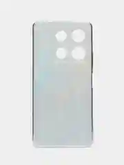 Голубой чехол для Infinix Note 30 Pro (Инфиникс Нот 30 Про), прозрачный, с рисунком, защита камеры