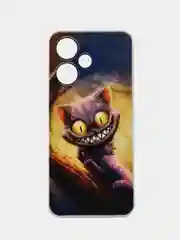 Индиго чехол на Infinix Hot 30 Play (Инфиникс Хот 30 Плей) прозрачный, с рисунком