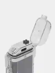 Черный зажигалка электронная, с фонариком, USB, плазменная спираль
