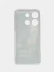 Оливковый чехол для Infinix Smart 7 Plus (Инфиникс Смарт 7 Плюс), прозрачный, с рисунком, защита камеры