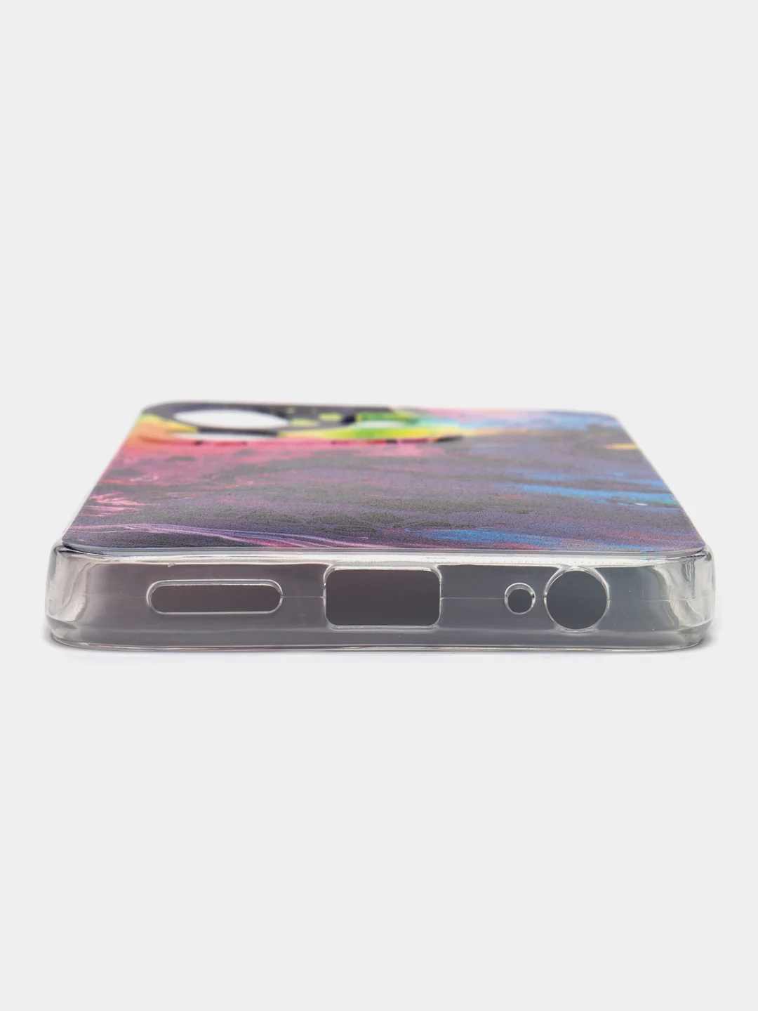 Пурпурный чехол для Infinix Smart 7 Plus (Инфиникс Смарт 7 Плюс), прозрачный, с рисунком, защита камеры