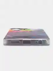 Пурпурный чехол для Infinix Smart 7 Plus (Инфиникс Смарт 7 Плюс), прозрачный, с рисунком, защита камеры