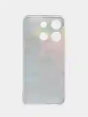 Пурпурный чехол для Infinix Smart 7 Plus (Инфиникс Смарт 7 Плюс), прозрачный, с рисунком, защита камеры
