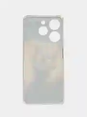 Индиго чехол на Tecno Spark 10 Pro (Текно Спарк 10 Про), прозрачный, с рисунком, защита камеры