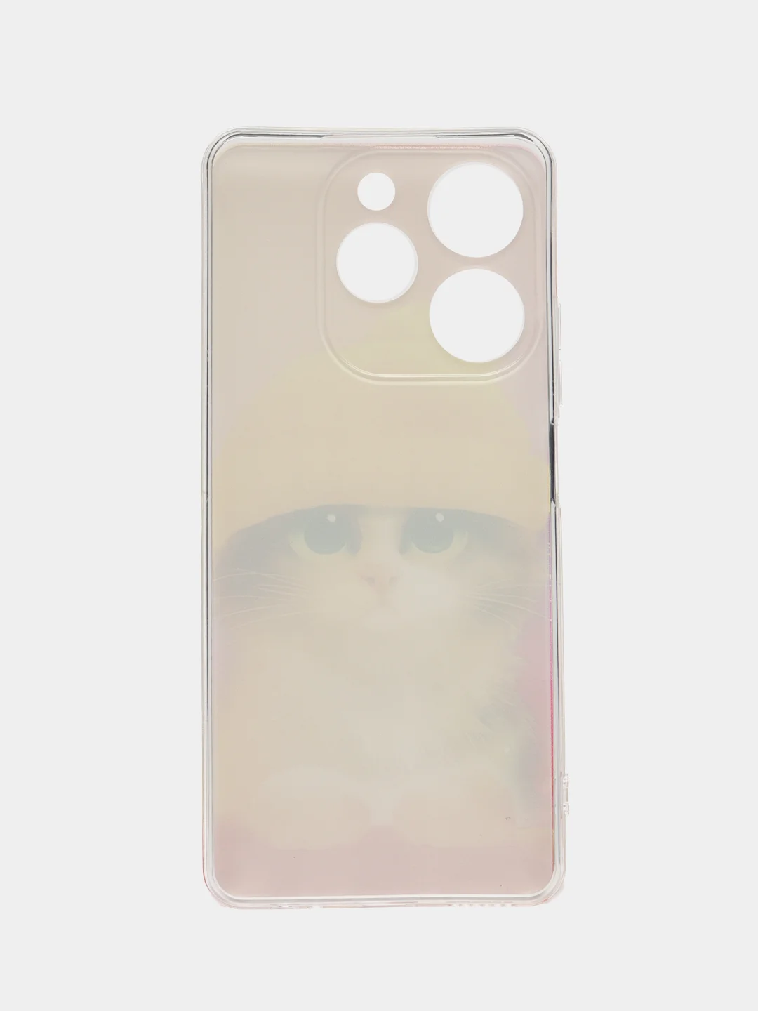 Желтый чехол на Tecno Spark 10 Pro (Текно Спарк 10 Про), прозрачный, с рисунком, защита камеры