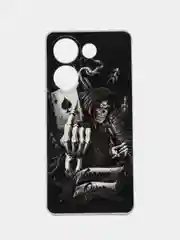 Оливковый чехол на Tecno Camon 20/20 Pro 4G (Текно Камон 20/20 Про 4G), с рисунком, защита камеры