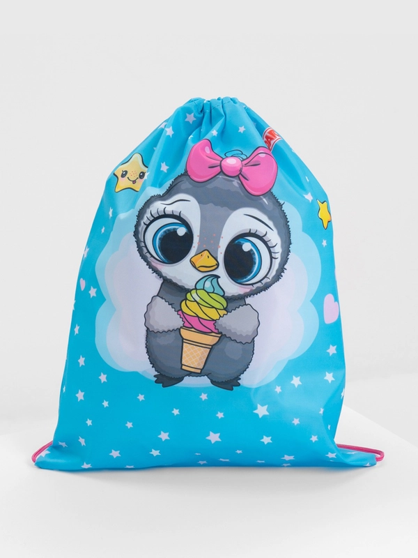 Сумка для сменной обуви, мешок для сменки Пифагор, 1 отделение, Smart penguin, 271602