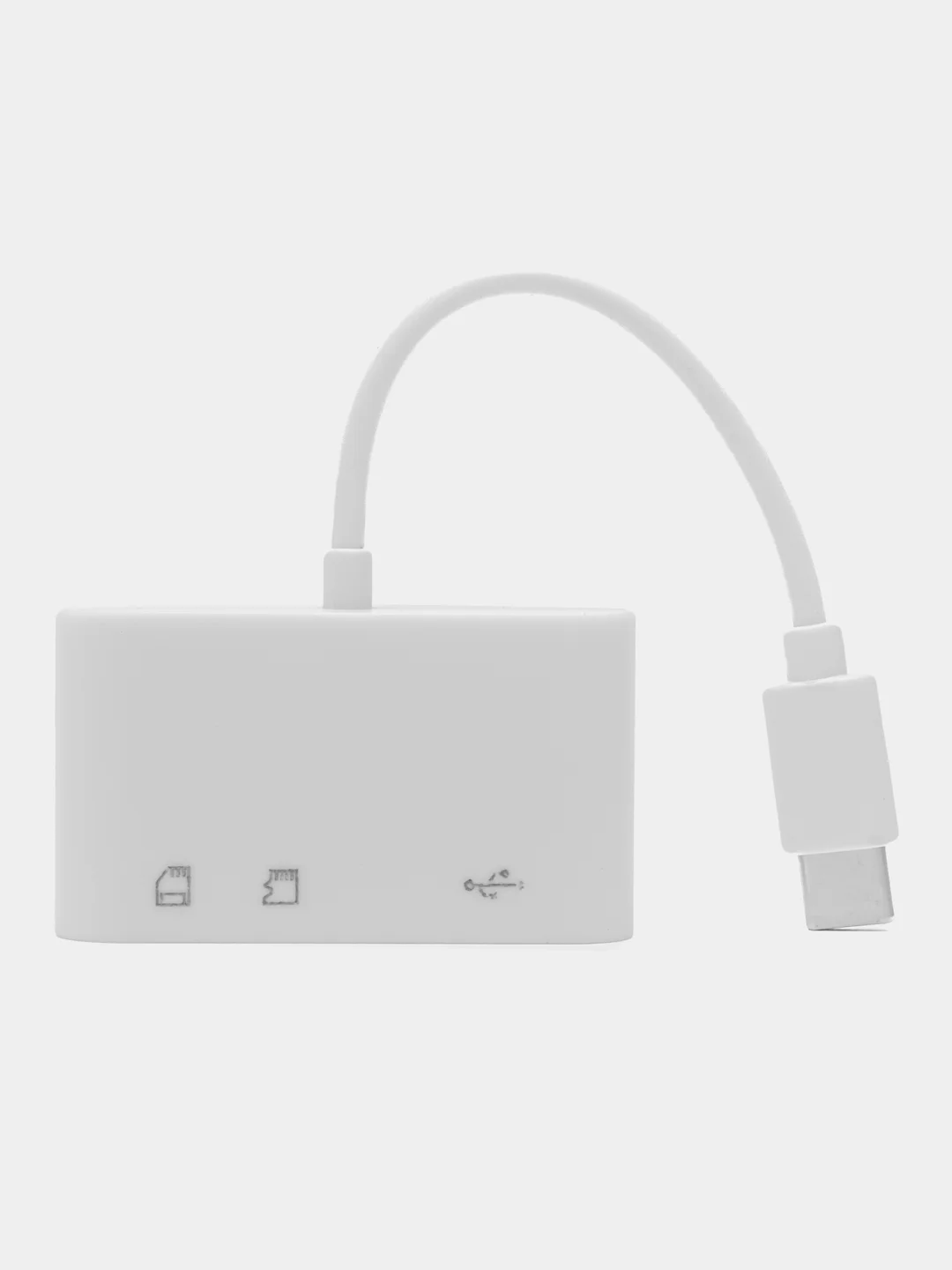 Белый картридер TypeC, Usb, Tf, SD