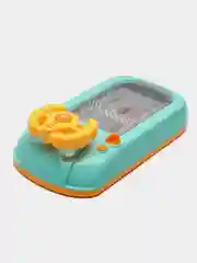 Голубой детский музыкальный руль Гонки, имитация вождения, игрушечный руль, игровая приставка