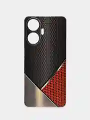 Слоновая кость силиконовый чехол на Realme C55 (Реалми C55), прозрачный, с рисунком, защита камеры
