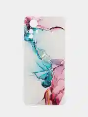 Ледяной чехол прозрачный на Xiaomi Redmi Note 12S (Сяоми Редми Нот 12S), с рисунком, защита камеры