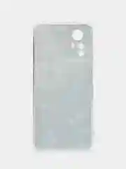 Бирюзовый чехол прозрачный на Xiaomi Redmi Note 12S (Сяоми Редми Нот 12S), с рисунком, защита камеры